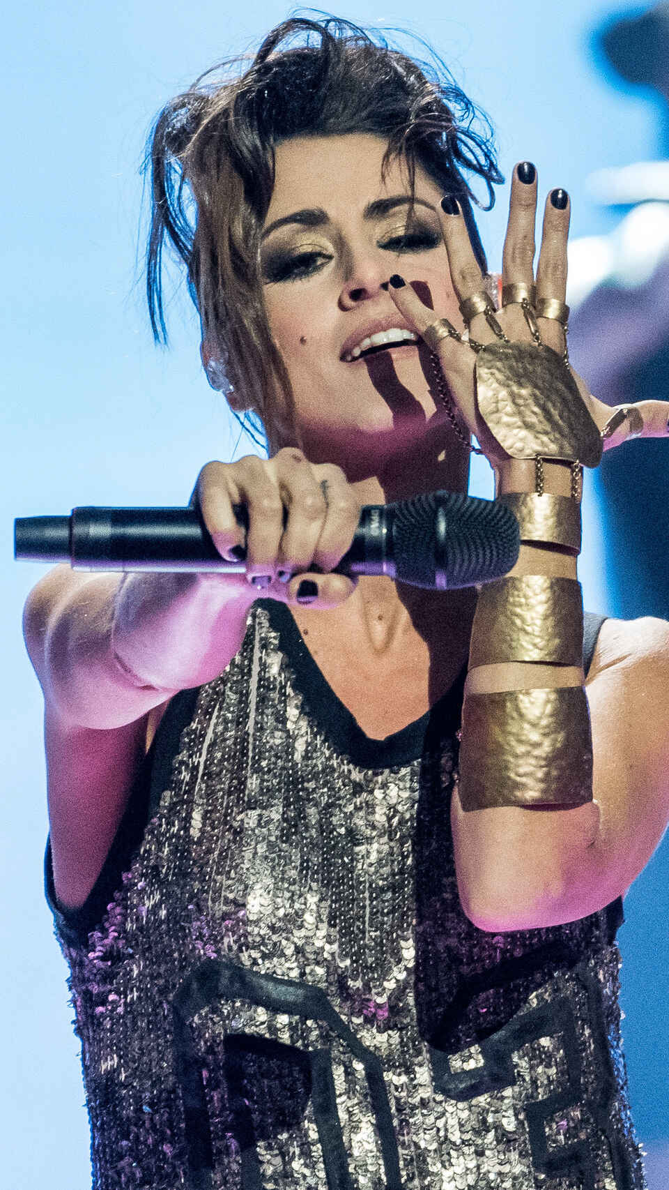 Barei durante su actuación en el festival de Eurovisión en 2016.