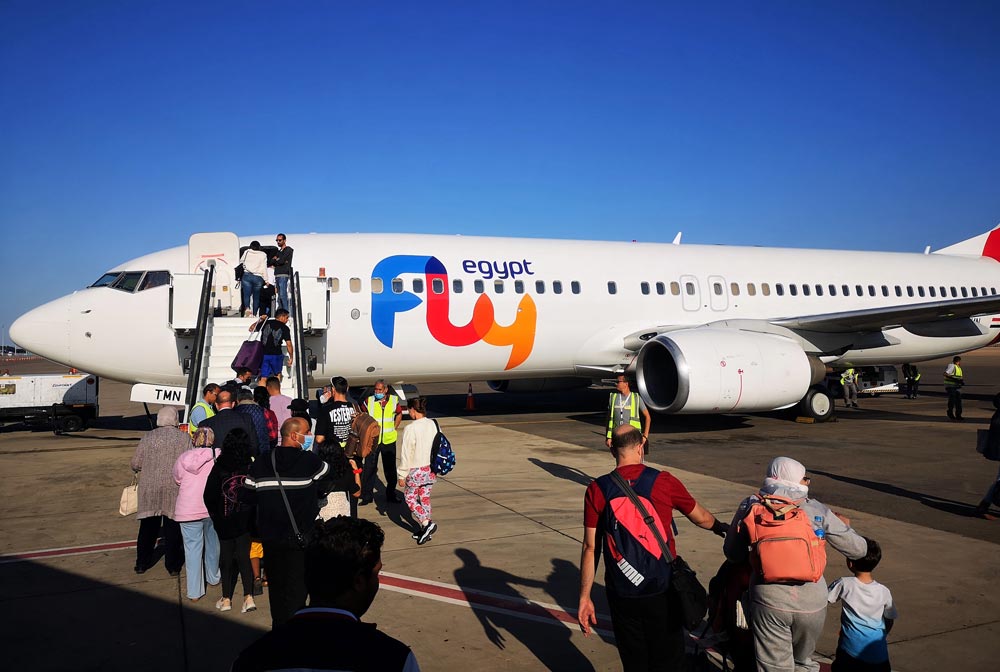 transporte en Egipto avion Flyegypt